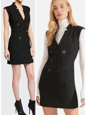 Veronica Beard Doreen Suit Black Mini Dress SZ US 4